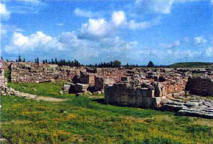Руины царского дворца в Угарите