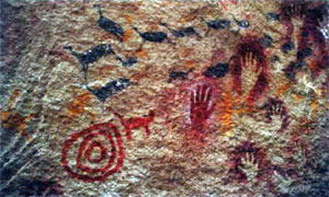 Деталь пиктограммы из так называемой «Пещеры рук»