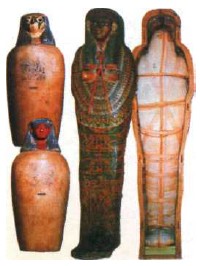 Египетские саркофаги - вместилища мумий.