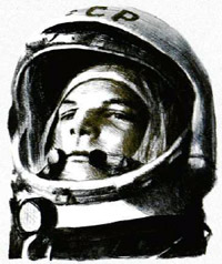В апреле 1961 года советский военный летчик Юрий Гагарин (1934- 1968) стал первым человеком, побывавшим в космосе